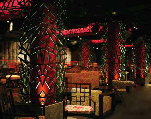 看國外酒吧設計如何演繹中式風情  Infusion lounge酒吧設計圖