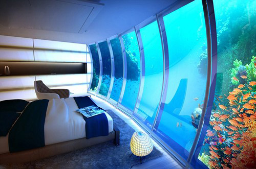 哲東設計五四青年節巨獻：與魚群共眠  迪拜將建水下飛船酒店 