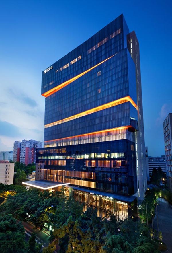 廣州新天希爾頓商務酒店設計  享受鬧市中的清閑
