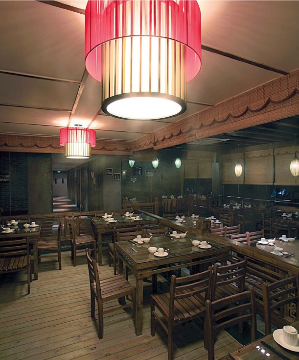 左鄰右舍中式酒店餐廳設計效果圖欣賞
