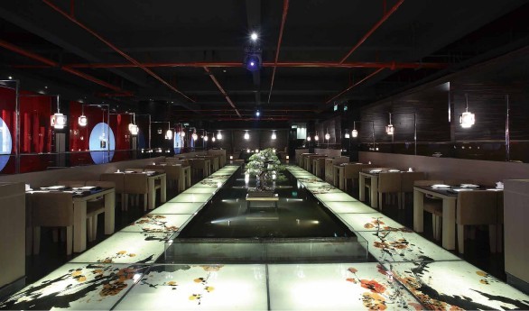 圣誕情調餐廳大放送 漫天星光餐飲會所設計