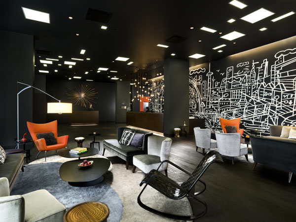 獨具特色的商務酒店設計案例  Thompson Toronto Hotel