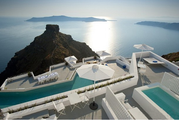 碧海藍天 海天一線的Santorini Grace設計