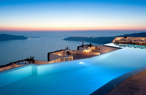 碧海藍天 海天一線的Santorini Grace設計