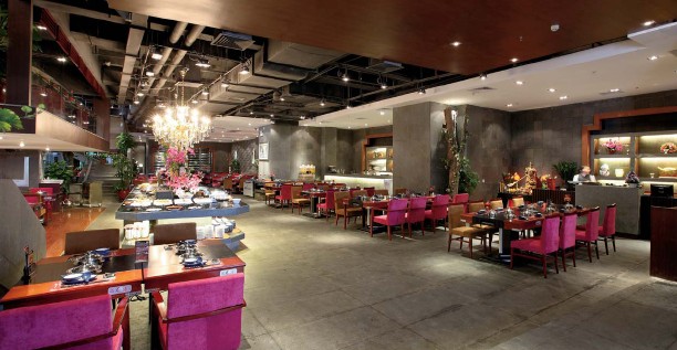 中式情緣酒店餐飲設計案例   上本臺灣涮涮鍋番禺店
