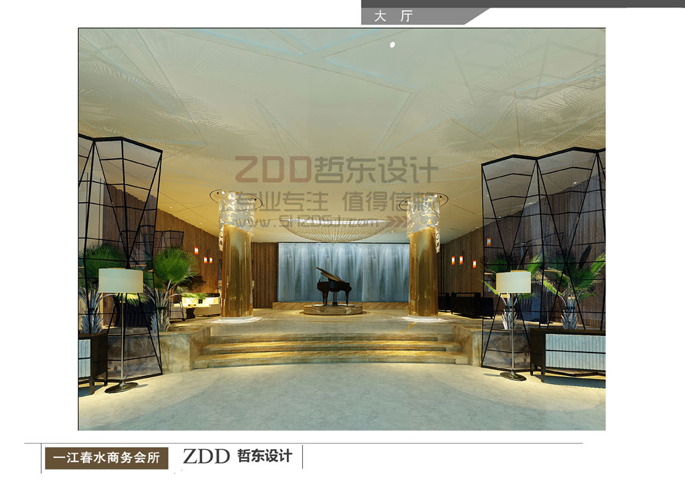 河南·滎陽一江春水洗浴會所大堂設計
