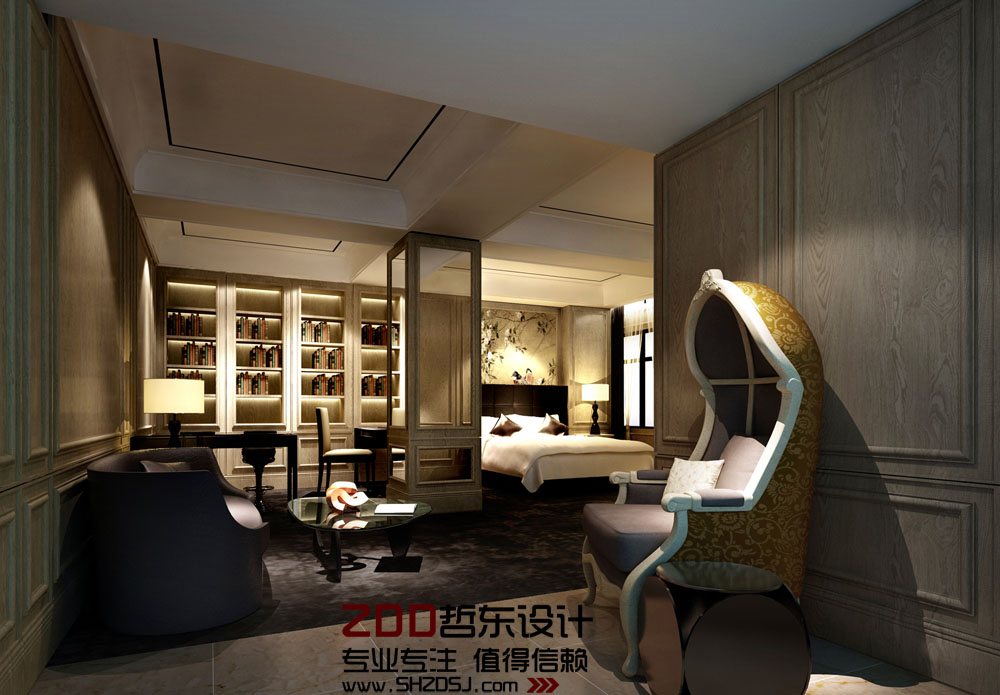 東方豪庭精品酒店豪華套房設計方案效果圖
